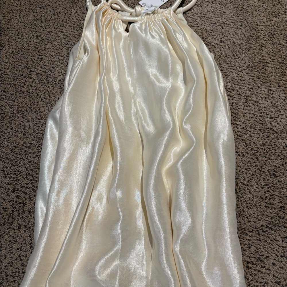 Elegant Cream Maxi Dress